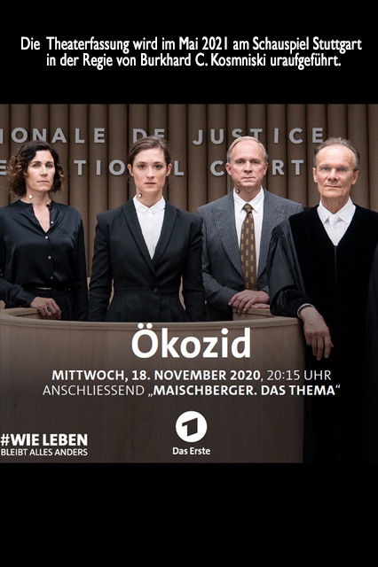 ÖKOZID, ein futuristischer Gerichtsfilm von Andres Veiel und Jutta Doberstein, wurde in der ARD erstausgestrahlt. 