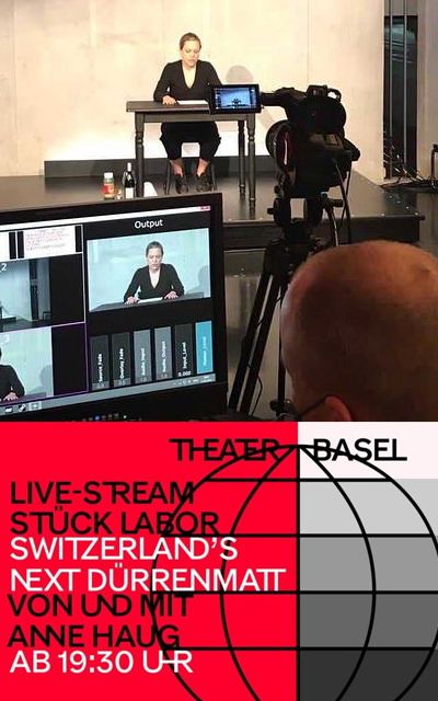 Stück Labor am Theater Basel: Hausautorin Anne Haug trifft in ihrem ersten Livestream auf Dürrenmatt 