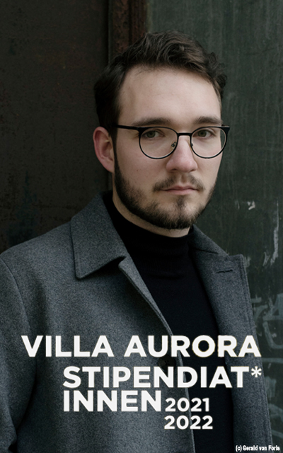 Lukas Rietzschel erhält das Villa Aurora-Stipendium 2022 